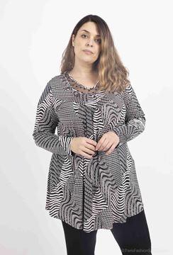 Picture of CURVY GIRL TOP WITH NECK DETAIL
